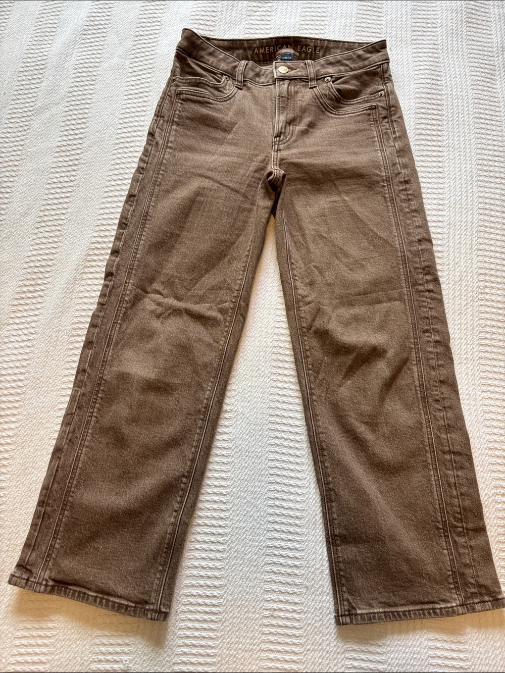 American Eagle Outfitters Brown Bootcut Jeans - Women's Stovepipe crop -790sku